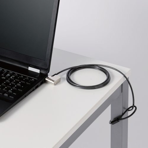 エレコム　セキュリティワイヤーロック　マスターキー仕様　シリンダー錠　ＥＳＬ－７０４ＥＭ　１個10