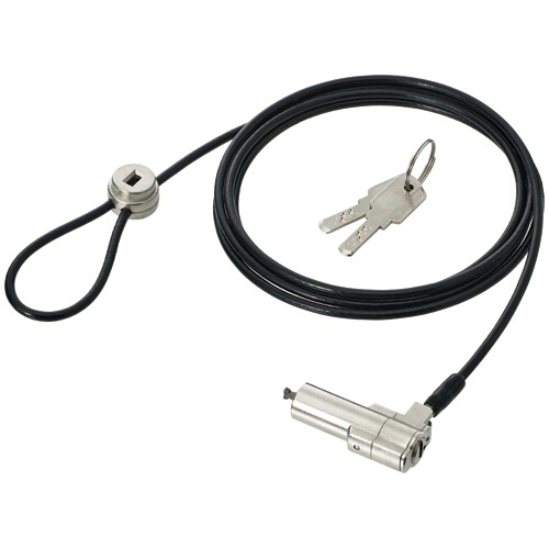 明晃化成工業　ディンプルキー　セキュリティワイヤ（マルチスロット／スリムノートＰＣ対応）　個別キー（マスターキー対応、１０パック＋マスターキー２本）　ＫＷＬ９２－Ｄ１０Ｍ　１セット1