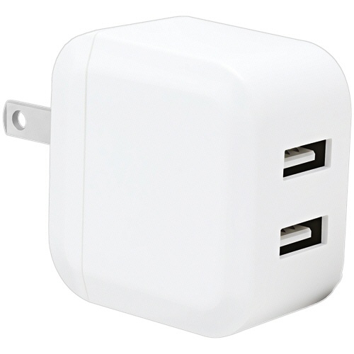 ＦＳＣ　２ポートＡＣ充電器　２．４Ａ　ホワイト　ＦＳ－ＡＣＵ０３－ＷＨ　１個1
