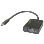 ＳＵＲＥＦＩＲＥ　Ｖｏｄａｖｉｅｗ　ＵＳＢ　（ＴｙｐｅＣ）→ＶＧＡ（ＲＧＢ）変換アダプタ　約０．１５ｍ　ブラック　ＶＶ－ＵＳＣＶＧＡ－Ｂ－ＤＯ　１個