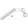 バッファロー　３ピン式電源タップ　８個口　２重構造　雷サージ＆ランプ付　ライトグレー　１ｍ　ＢＴＫＰＬＭＪＴ３８１０ＬＧ　１個1