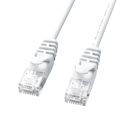 サンワサプライ　カテゴリ６準拠極細ＬＡＮケーブル　ホワイト　１０ｍ　ＬＡ－ＳＬ６－１０Ｗ　１本1