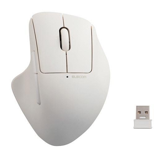 エレコム　無線抗菌静音マウス　ＳＨＥＬＬＰＨＡ　チルト機能付き５ボタン　ホワイト　Ｍ－ＳＨ３０ＤＢＳＫＷＨ　１個1
