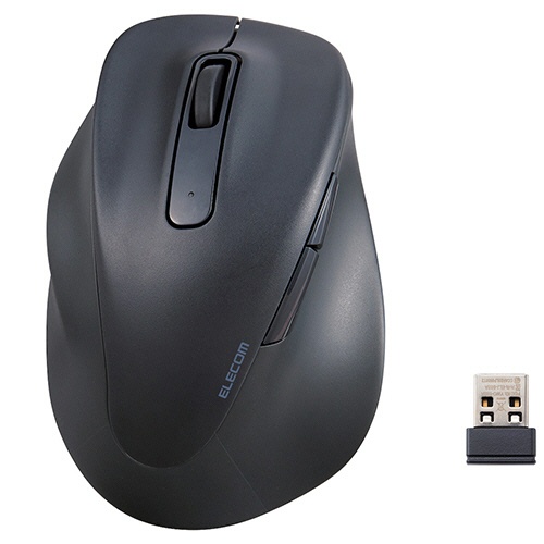 エレコム　静音　２．４ＧＨｚ無線マウス　ＥＸ－Ｇ　５ボタン　Ｍサイズ（左手用）　ブラック　Ｍ－ＸＧＭ３１ＤＢＳＫＢＫ　１個1