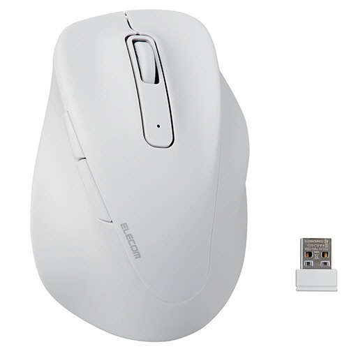 エレコム　静音　２．４ＧＨｚ無線マウス　ＥＸ－Ｇ　５ボタン　ＸＬサイズ　ホワイト　Ｍ－ＸＧＸＬ３０ＤＢＳＫＷＨ　１個1