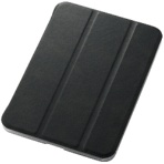 エレコム　ｉＰａｄ　ｍｉｎｉ　第６世代／手帳型／背面クリア／ソフトレザー／２アングル　ブラック　ＴＢ－Ａ２１ＳＷＶ２ＢＫ　１個