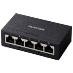 エレコム　Ｇｉｇａ対応スイッチ（金属筐体／ＡＣアダプター）　ブラック　ＲｏＨＳ指令準拠（１０物質）　ＥＨＣ－ＧＭＡ－Ｂ