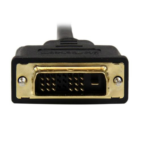 ＳｔａｒＴｅｃｈ．ｃｏｍ　マイクロＨＤＭＩ－ＤＶＩ変換ケーブル　１ｍ　ブラック　ＨＤＤＤＶＩＭＭ１Ｍ　１本2