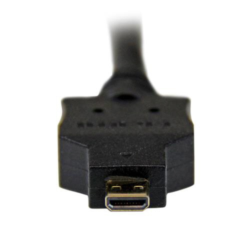 ＳｔａｒＴｅｃｈ．ｃｏｍ　マイクロＨＤＭＩ－ＤＶＩ変換ケーブル　１ｍ　ブラック　ＨＤＤＤＶＩＭＭ１Ｍ　１本3