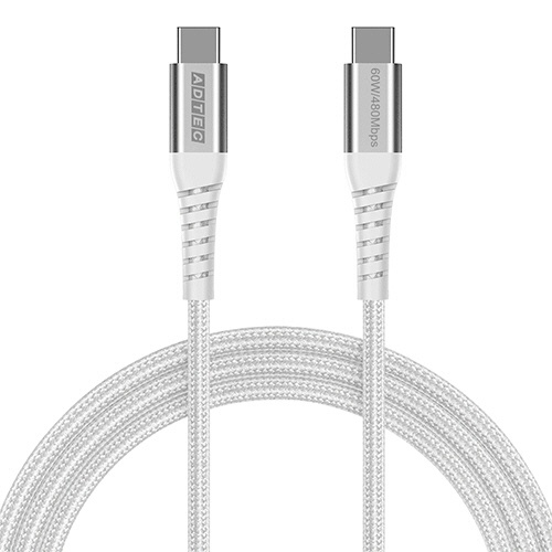 アドテック　Ｔｙｐｅ－Ｃ　ｔｏ　Ｃ　ケーブル　（ＰＤ６０Ｗ／４８０Ｍｂｐｓ）　１．０ｍ　ホワイト　ＡＰＣ－Ｖ１００６ＣＣ－Ｕ２－ＷＨ　１本1