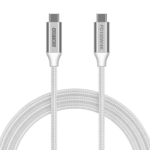 アドテック　Ｔｙｐｅ－Ｃ　ｔｏ　Ｃ　ケーブル　（４Ｋ・ＰＤ１００Ｗ／１０Ｇｂｐｓ）　１．５ｍ　ホワイト　ＡＰＣ－Ｖ１５１０ＣＣ－４ＫＵ３Ｇ２－Ｗ　１本1