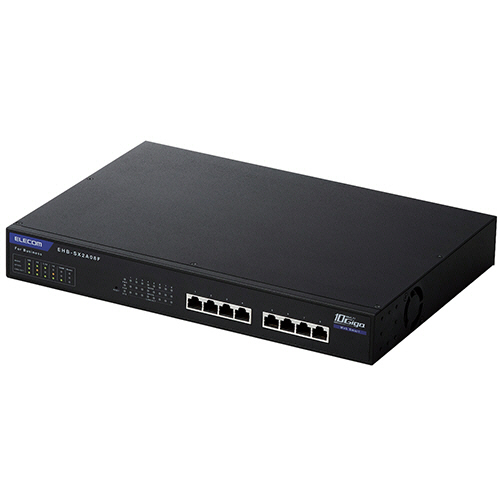 ELECOM レイヤー2 Giga対応 PoE Webスマートスイッチ 8ポート