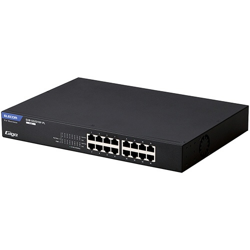 エレコム　レイヤー２　Ｇｉｇａ対応　ＰｏＥ　アンマネージスイッチ　１６ポート　ＥＨＢ－ＵＧ２Ｄ１６Ｆ－ＰＬ　１台1