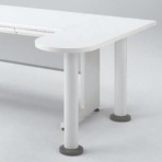 オカムラ　ＶＤデスク　連結サイドテーブル　幅１２００×奥行４００×高さ７００ｍｍ　８ＶＤ４ＣＳ－ＭＪ５９　１台