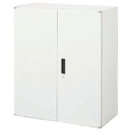 オカムラ VILLAGE VS収納 上・下置き兼用両開き 幅900×奥行450×高さ1050mm ホワイト 8VU16D-ZC24 1台
