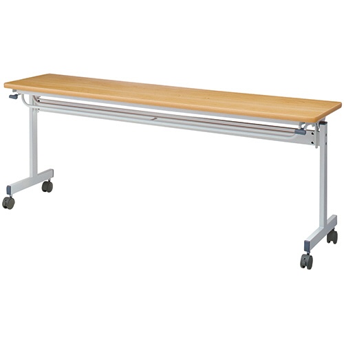 ＹＡＭＡＺＥＮ　フラップトップ会議用テーブル　幅１８００×奥行４５０ｍｍ　ウッドナチュラル／アイボリー　ＹＭ－１８４５ＷＮＩＶ　１台1