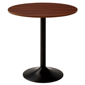 ＡＫＩＲＡ　カフェテーブル　丸型　スチール脚ブラック　直径７５０×高さ７２０ｍｍ　ダークブラウン　ＣＴＲＲ－７５Ｒ－ＤＢ　１台1