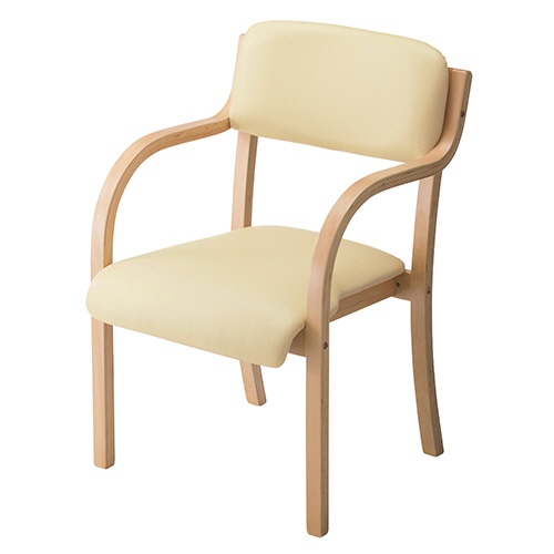 ホームスタイリング　スタッキングチェアー　カーム　ビニールレザー　アイボリー　ＳＣＣ－ＩＶ－ＮＡ　１脚1