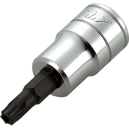 京都機械工具　ＫＴＣ　９．５ｓｑ．ショートＴ型いじり止めトルクスビットソケット　Ｔ４５　ＢＴ３－Ｔ４５ＨＳ　１個1