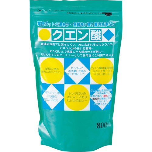 地の塩社　クエン酸　８００ｇ　１パック1