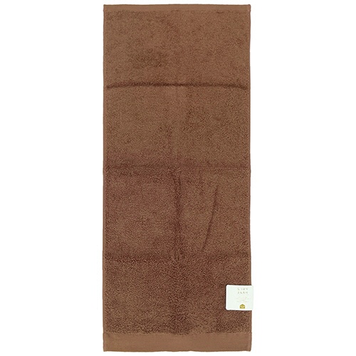 林　フェイスタオル　テックカラー　ブラウン　１枚1