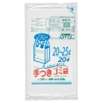 ジャパックス　容量表記入手付きポリ袋　乳白半透明　２０－２５Ｌ　ＨＪＮ２４　１パック（２０枚）