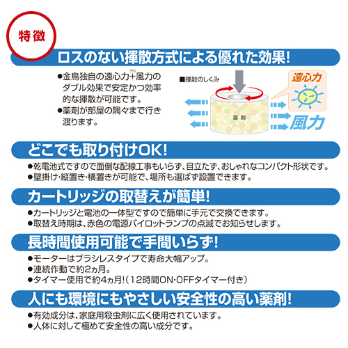 たのめーる】大日本除蟲菊 KINCHO 虫よけカトリス プロ用 本体セット 1