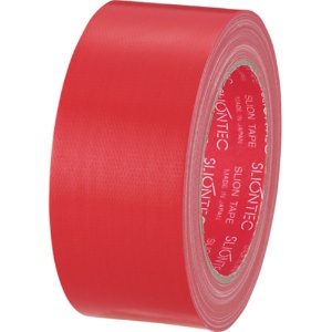 スリオンテック　カラー布テープ　５０ｍｍ×２５ｍ　赤　３４３７０２ＲＤ　１巻1