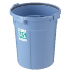 TANOSEE エコポリペール 丸型 45L 本体 ブルー 1個