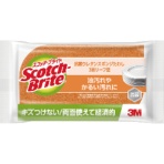 ３Ｍ　スコッチ・ブライト　抗菌ウレタンスポンジたわし　リーフ型　３層