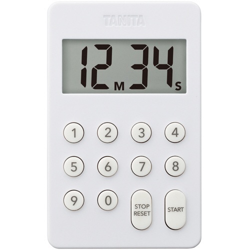タニタ　デジタルタイマー１００分計　ホワイト　ＴＤ－４１５－ＷＨ　１個1