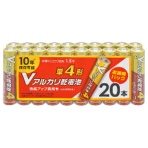 オーム電機　Ｖアルカリ乾電池　１０年保存