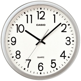 カシオ　壁掛け時計　クオーツ　シルバー　ＩＱ－７７－８ＪＦ　１台