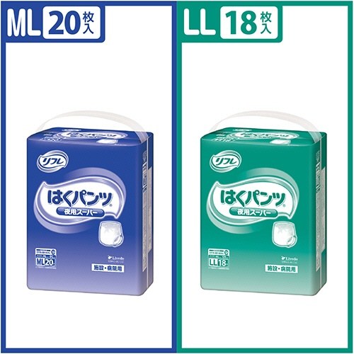 リブドゥコーポレーション　リフレ　はくパンツ　夜用スーパー　ＭＬ　１パック（２０枚）6