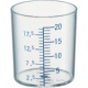シンリョウ SK計量カップ 青目盛 20mL 1箱(100個)