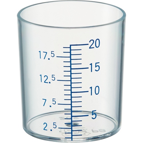 シンリョウ　ＳＫ計量カップ　青目盛　２０ｍＬ　１箱（１００個）1