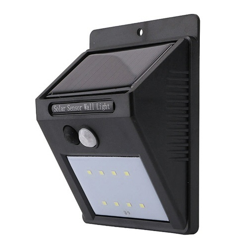 ファミリー・ライフ　８灯ＬＥＤセンサーライト　ブラック　ａ２９７５０　１セット（４個）2