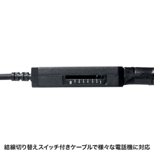 サンワサプライ　電話用ヘッドセット（片耳タイプ）　ＭＭ－ＨＳＲＪ０２　１個4