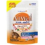 ユニ・チャーム　ＡｌｌＷｅｌｌ　１０種の自然素材　１０歳以上の腎臓の健康維持用　サーモン＆ツナ味　１１０ｇ　１パック