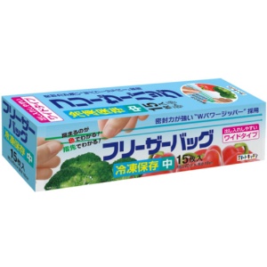 日本サニパック　スマートキッチン　フリーザーバッグ　透明　中　０．０６０ｍｍ　ＫＳ３７　１パック（１５枚）1