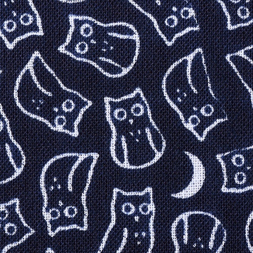 林　小紋手ぬぐい　Ｎｏ．３４　フクロウ　ＺＥ９９６０３４　１枚2