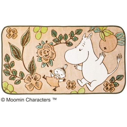 丸眞　ムーミン「フルーツ　グリーン」　ロングブランケット　１枚1