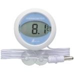 シンワ測定　ホームサーモ　デジタル　Ｔ冷蔵庫用温度計　丸型　７２９８０　１個