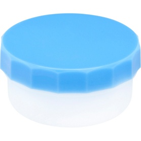 ケーエム化学　プラ軟こう壺（深型）　１１ｍｌ　青　１０　１パック（１００個）