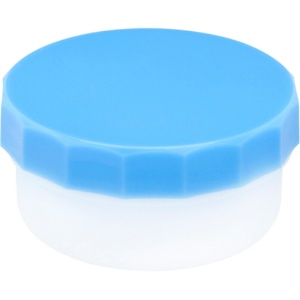 ケーエム化学　プラ軟こう壺（深型）　１１ｍｌ　青　１０　１パック（１００個）1