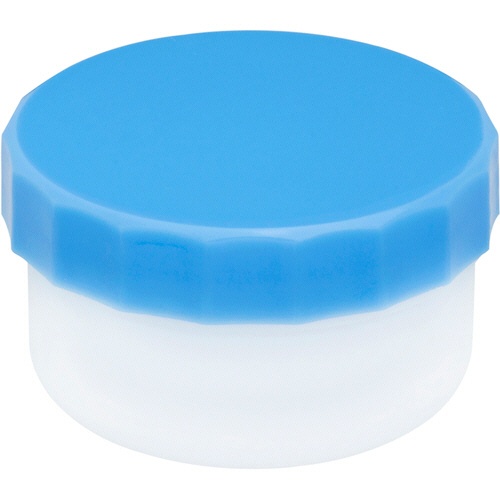 ケーエム化学　プラ軟こう壺（深型）　２２ｍｌ　青　２０　１パック（１００個）1