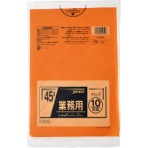 ジャパックス　カラーポリ袋　オレンジ　４５Ｌ　ＣＣＤ４５　１パック（１０枚）