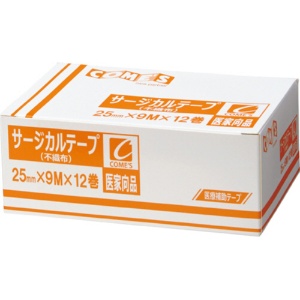 ヨック　サージカルテープ　不織布タイプ　２５ｍｍ×９ｍ　１箱（１２巻）1