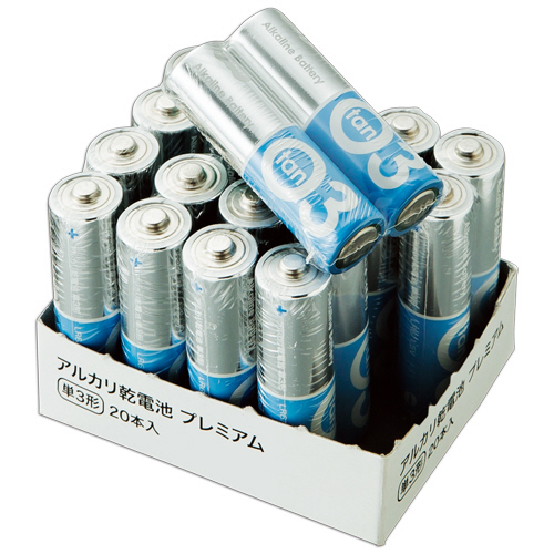 たのめーる】TANOSEE アルカリ乾電池 プレミアム 単3形 1箱(20本)の通販