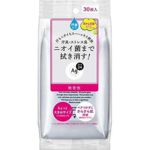 ファイントゥデイ　エージーデオ２４　クリアシャワーシート　無香料　１パック（３０枚）1